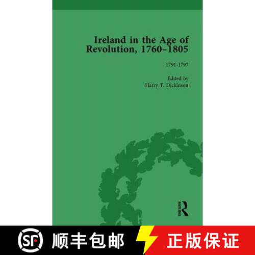 【3-4周达】精装 Ireland in the Age of Revolution, 1760–1805, Part II, Volume 4: 1791-1797 [9781138754096]