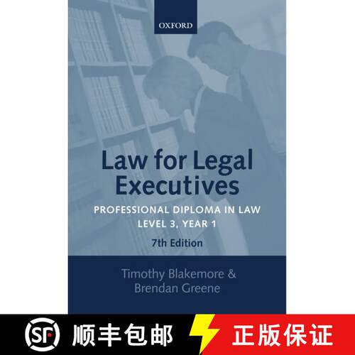 【3-4周达】Law for Legal Executives: Professional Diploma in Law, Level 3 Year 1 - Law for Legal Exec... [9780199268382]