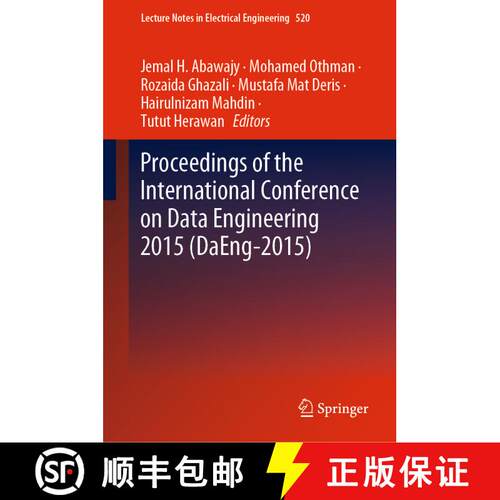 【3-4周达】精装 Proceedings of the International Conference on Data Engineering 2015 (DaEng-2015) [9789811317972]