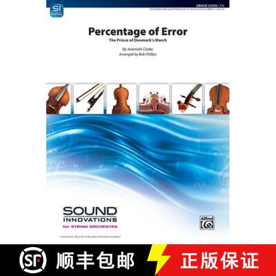 【3-4周达】Percentage of Error: The Prince of Denmark March, Conductor Score & Parts [9781470650261]