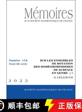 预订 Sur les Ensembles de Rotation des Homéomorphismes de Surface en Genre ≥2 [9782856299791]