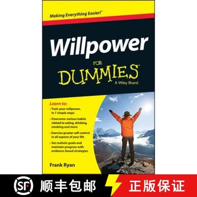 【3-4周达】Willpower For Dummies [Wiley自助类] [9781118680032]