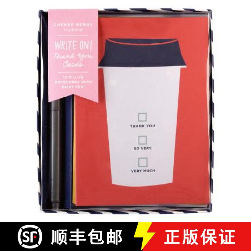 【4周达】Cheree Berry Thank You Write-On Cards [9780735352605]