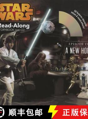 【3-4周达】Star Wars: A New Hope Read-Along Storybook and CD [9781484706671]