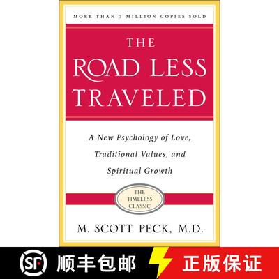 现货 少有人走的路 美版 The Road Less Traveled, Timeless Edition: A New Psychology of Love, Traditiona... [9780743243155]