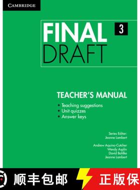 【3-4周达】Final Draft Level 3 Teacher's Manual: - Final Draft Level 3 Teacher's Manual [9781107495548]