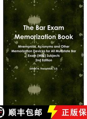 【3-4周达】The Bar Exam Memorization Book [9780557410279]