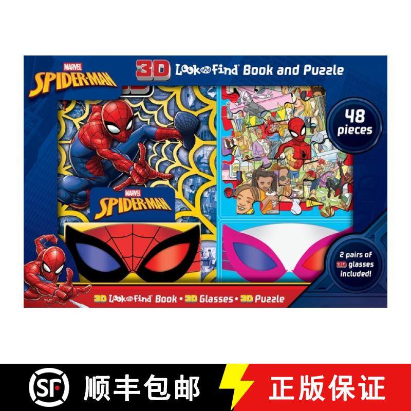【3-4周达】3D Look and Find and Puzzle Box Fsc Mix Marvel Spider-Man [9798384601470]