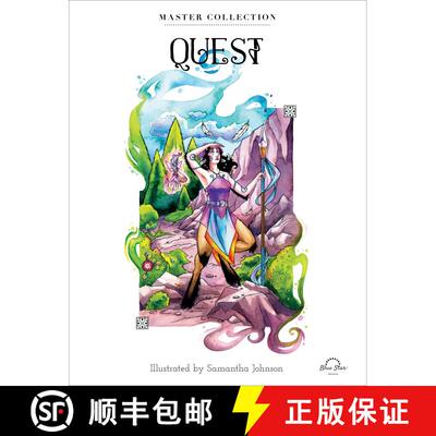 【3-4周达】Quest: Stress Relieving Adult Coloring Book, Master Collection [9781944515119]