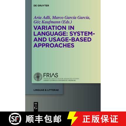 预订 Variation in Language: System- And Usage-Based Approaches [9783110343557]