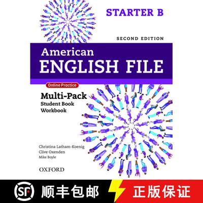 【3-4周达】American English File 2e Starter B Multipack 2019 [9780194796408]