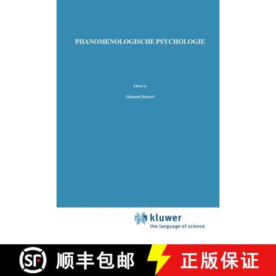 【3-4周达】Phänomenologische Psychologie : Vorlesungen Sommersemester 1925 [9789048182527]