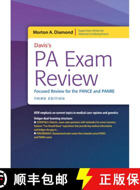 【3-4周达】Davis's Pa Exam Review: Focused Review for the Pance and Panre: Focused Review for the Pan... [9780803668096]