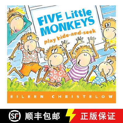 【3-4周达】Five Little Monkeys Play Hide and Seek Board Book [9780358362654]