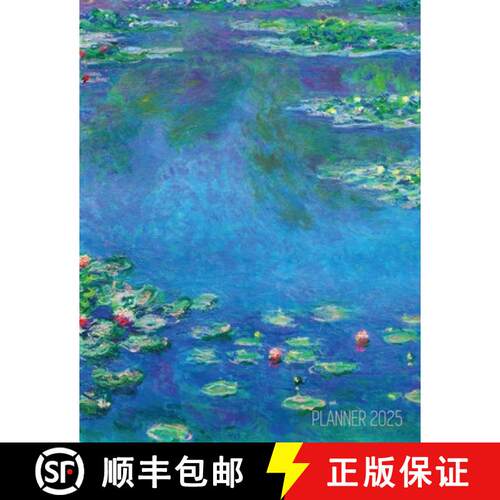【3-4周达】Claude Monet Daily Planner 2025: Water Lilies Painting | Artistic French Impressionism Art... [9781965994009]