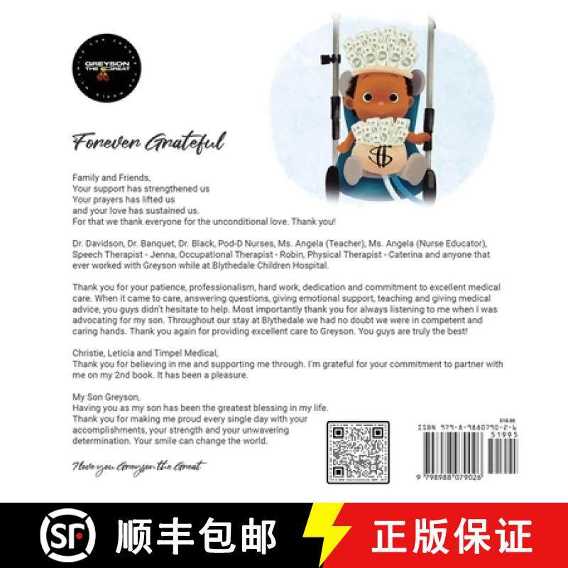 预订 Greyson the Great New Journey [9798988079026]