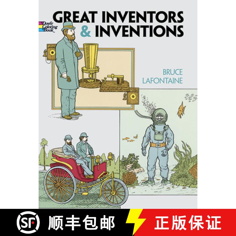 预订 Great Inventors and Inventions (Dover History Coloring Book) [9780486297842]