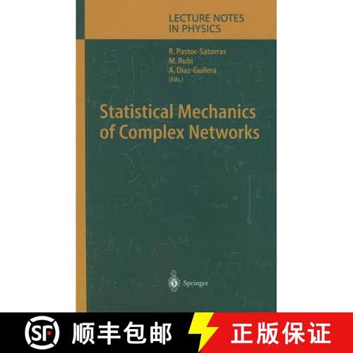 【3-4周达】Statistical Mechanics of Complex Networks [9783642073212]