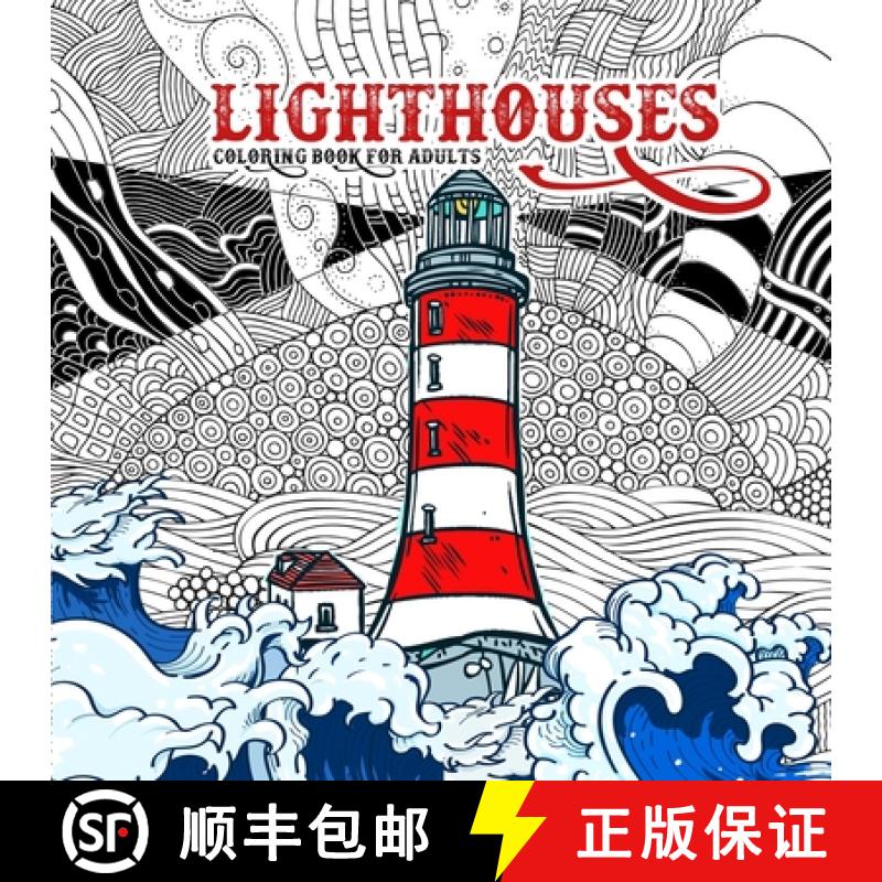 【3-4周达】Lighthouses Coloring Book for Adults: Zentangle Lighthouse Coloring Book for Adults - Ocea... [9783757578800]