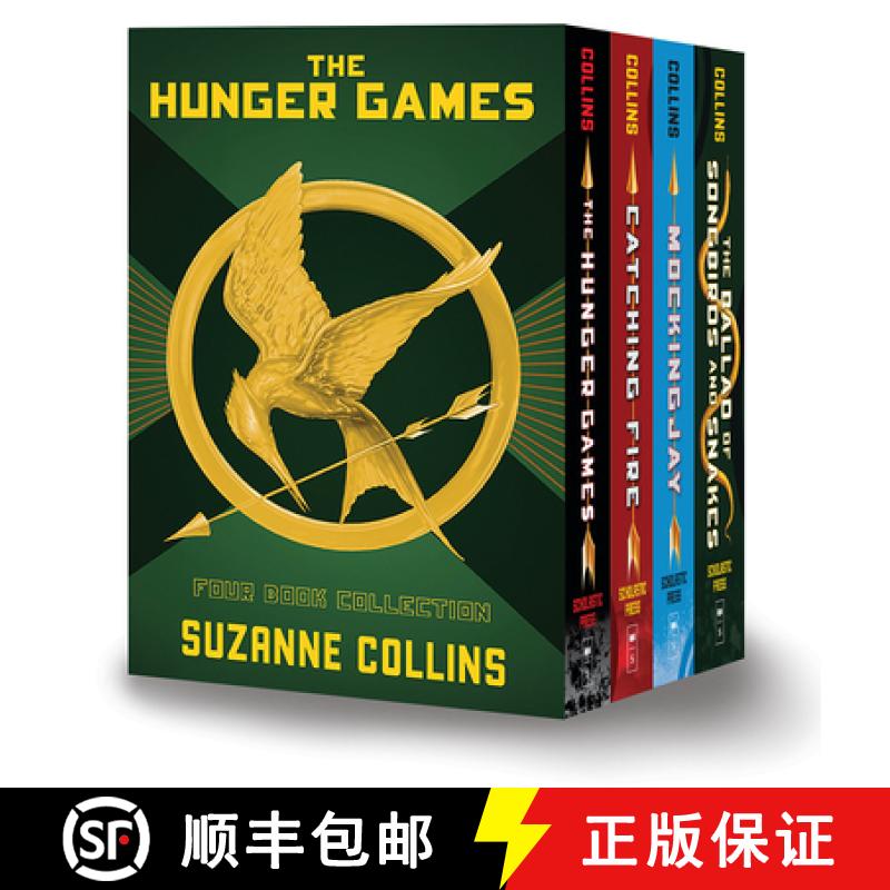 【2-3周达】Hunger Games 4-Book Hardcover Box Set (the Hunger Games, Catching Fire, Mockingjay, the Ba... [9781338686531]