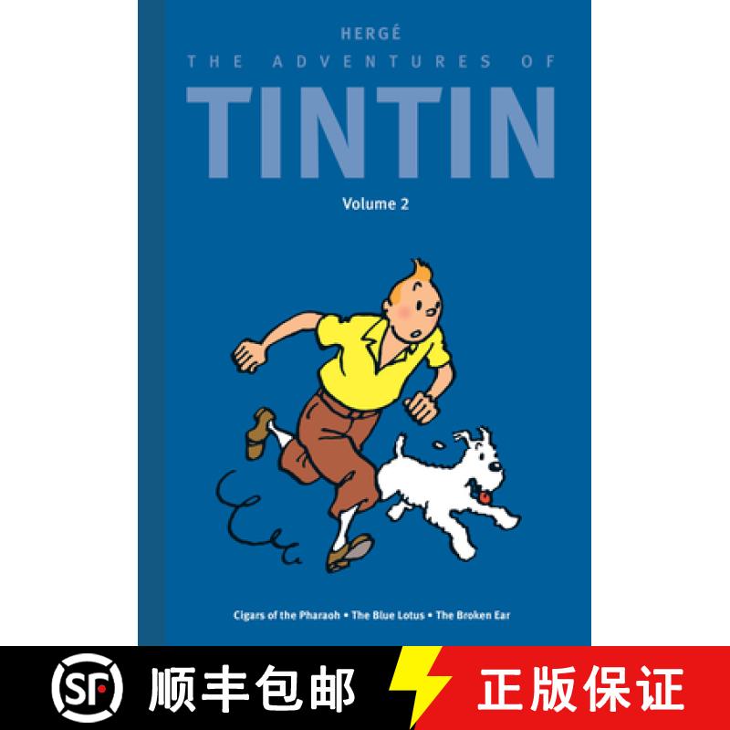 【3-4周达】The Adventures of Tintin: Volume 2: Cigars of the Pharaoh / The Blue Lotus / The Broken Ear [9780316582667]