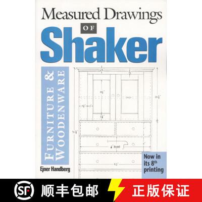 【3-4周达】Measured Drawings of Shaker Furniture and Woodenware [9780936399201]