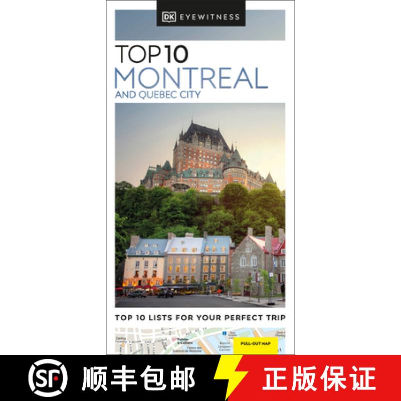 【3-4周达】DK Eyewitness Top 10 Montreal and Quebec City [9780241671825]
