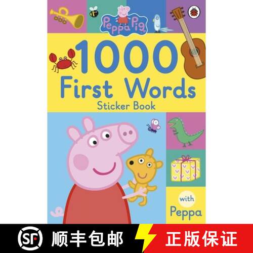 【3-4周达】Peppa Pig: 1000 First Words Sticker Book [9780241294642]