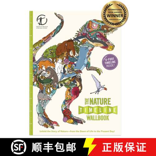 【3-4周达】精装 The Nature Timeline Wallbook: Unfold the Story of Nature--From the Dawn of Life to th... [9780993284731]