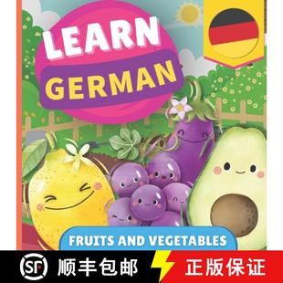 Picture with Learn book vegetables Fruits ... German for 9782384570522 kids and English german 预订 bilingual