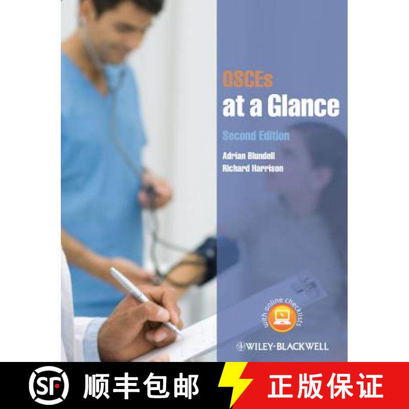预订 Osces At A Glance [Wiley医学] [9780470671313]