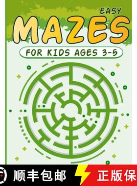 【3-4周达】Mazes for Kids 3-5: Circle Maze Activity Book for Children with Games, Puzzles, and Proble... [9781312417854]