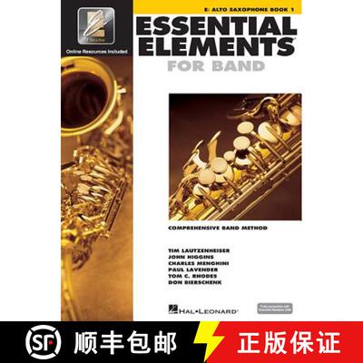 【3-4周达】Essential Elements for Band - Eb Alto Saxophone Book 1 with Eei (Book/Media Online) [9780634003172]