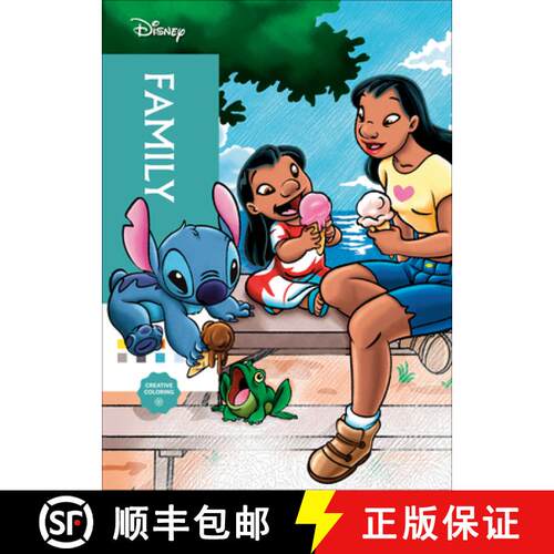 【3-4周达】Disney Mystery Coloring: Family: A Color by Number Book [9798217298136]