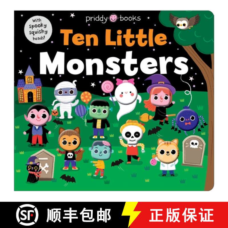 【3-4周达】Ten Little Monsters (Little Squishies) [9781916745704]