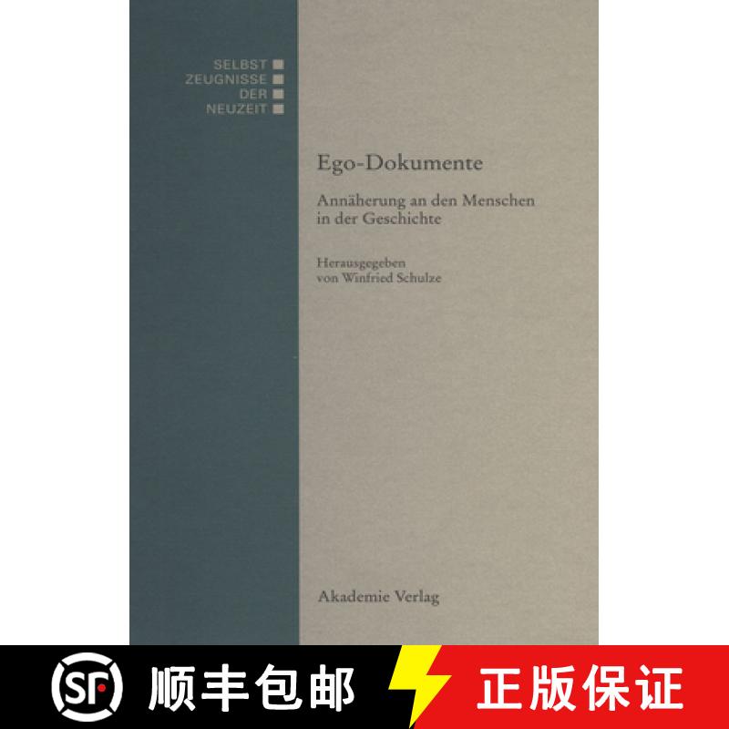 【2-3周达】EGO-Dokumente Annaeherung an Den Menschen in Der Geschichte [9783050026152]