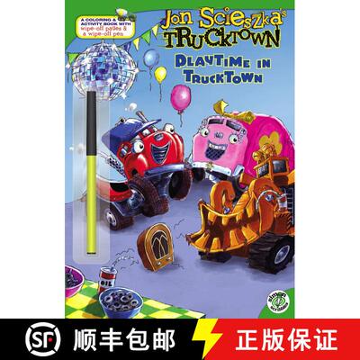 【3-4周达】Playtime in Trucktown [With Wipe-Off Pen] [9781416941972]