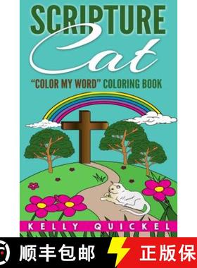预订 Scripture Cat: Color My Word Coloring Book [9781684110193]