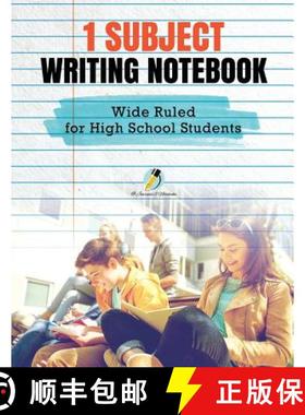 【3-4周达】1 Subject Writing Notebook Wide Ruled for High School Students [9781541966000]