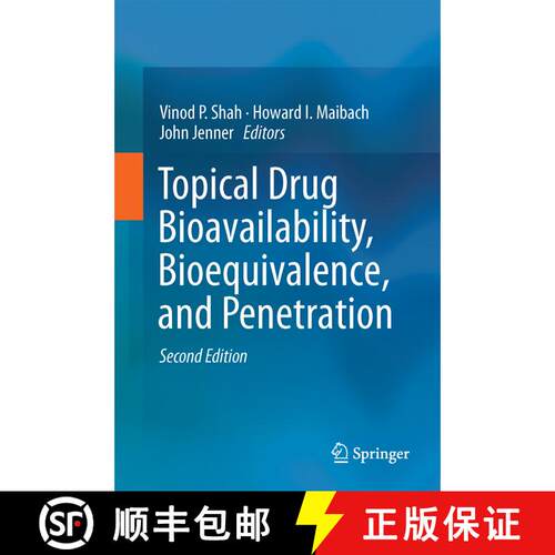 【3-4周达】精装 Topical Drug Bioavailability, Bioequivalence, and Penetration (Second Edition 2014) [9781493912889]