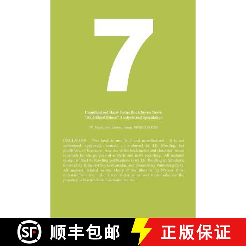 【2-3周达】Unauthorized Harry Potter and the Alchemist's Cell News: Half-Blood Prince Analysis and Sp... [9780977742479]