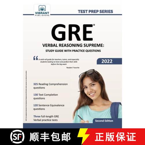 【3-4周达】GRE Verbal Reasoning Supreme: Study Guide with Practice Questions [9781636510576]
