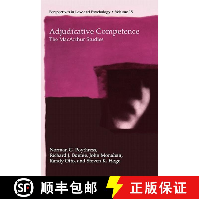 【3-4周达】Adjudicative Competence : The MacArthur Studies [9780306467905]