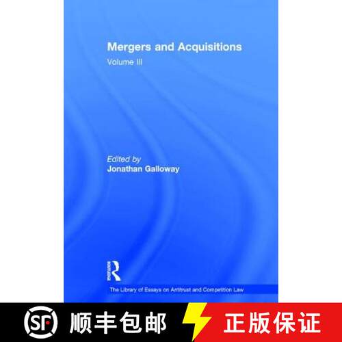 【3-4周达】精装 Mergers and Acquisitions: Volume III [9780754629092]