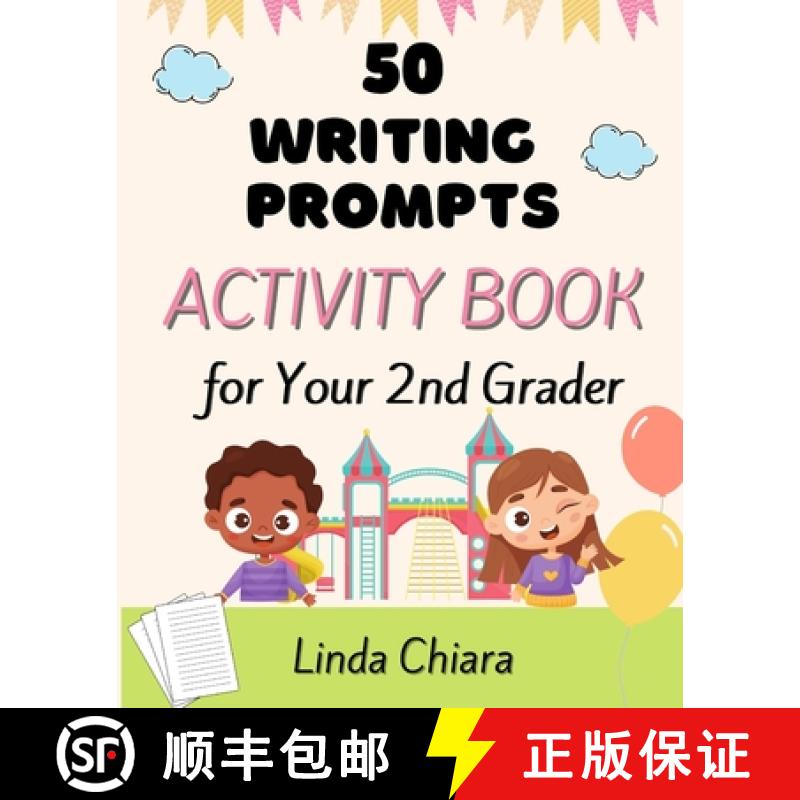 预订 50 Writing Prompts Activity Book for Your 2nd Grader [9798988356448]