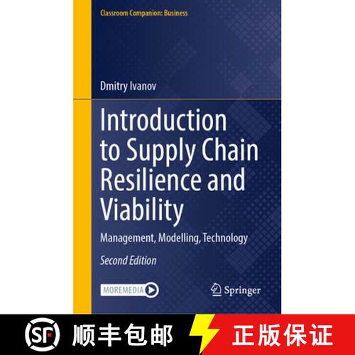 【3-4周达】精装 Introduction to Supply Chain Resilience and Viability : Management, Modelling, Techno... [9783032000583]