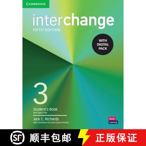 【3-4周达】Interchange Level 3 Student's Book with Digital Pack [With eBook] [9781009040754]