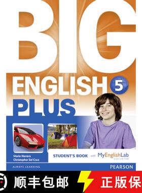 【3-4周达】Big English Plus American Edition 5 Students' Book with MyEnglishLab Access Code Pack New ... [9781292271729]
