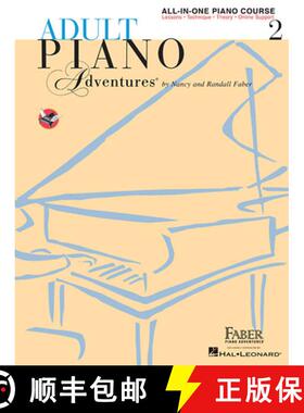 【2-3周达】Adult Piano Adventures All-In-One Piano Course Book 2: Book with Media Online [9781616773342]