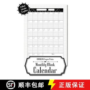 【3-4周达】Monthly Blank Calendar: 8.5x11 Undated Calendar Fillable Templates for Office, School or H... [9781953987105]
